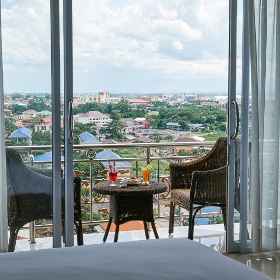 Balcony in Junior Suite - Continental Plaza in Vientiane